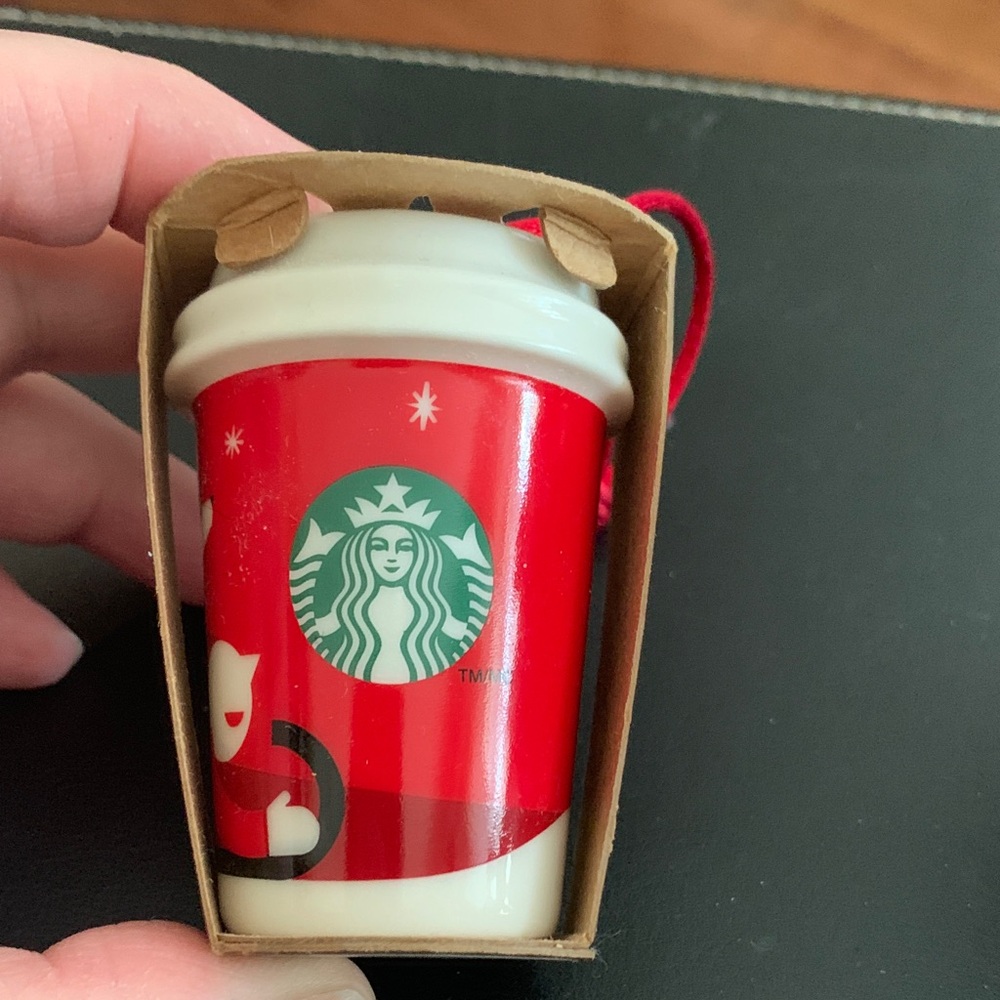 Starbucks 2011 Festive Red Cup Ornament